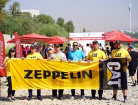 Команда Zeppelin Tajikistan приняла участие в акции по уборке реки Душанбинка в честь Всемирного дня чистоты